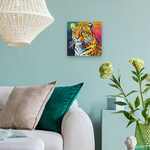 Afbeelding in Gallery-weergave laden, Mini Diamond Painting 25x25 cm - Luipaard Abstracte Pop-Art