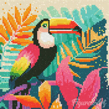 Afbeelding in Gallery-weergave laden, Mini Diamond Painting 25x25 cm - Tropische Toekan