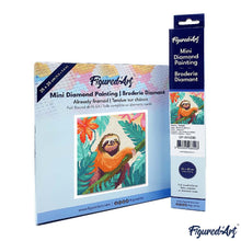 Afbeelding in Gallery-weergave laden, Mini Diamond Painting 25x25 cm - Tropische Luiaard