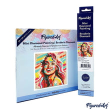 Afbeelding in Gallery-weergave laden, Mini Diamond Painting 25x25 cm - Blonde Vrouw Pop Art