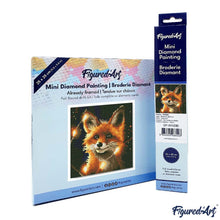Afbeelding in Gallery-weergave laden, Mini Diamond Painting 25x25 cm - Rode Vos en Licht