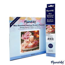 Afbeelding in Gallery-weergave laden, Mini Diamond Painting 25x25 cm - Orchideeën en Kaarsen