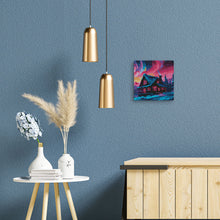 Afbeelding in Gallery-weergave laden, Mini Diamond Painting 25x25 cm - Huis onder de Aurora Hemel