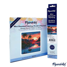 Afbeelding in Gallery-weergave laden, Mini Diamond Painting 25x25 cm - De Zee en de Zonsondergang