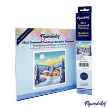 Afbeelding in Gallery-weergave laden, Mini Diamond Painting 25x25 cm - Toscaanse Winternacht