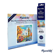 Afbeelding in Gallery-weergave laden, Mini Diamond Painting 25x25 cm - Herfst in Londen Stad