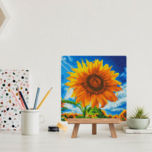 Afbeelding in Gallery-weergave laden, Mini Diamond Painting 25x25 cm - Zongekuste Zonnebloem