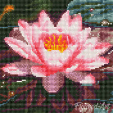 Afbeelding in Gallery-weergave laden, Mini Diamond Painting 25x25 cm - Roze Waterlelie