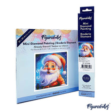 Afbeelding in Gallery-weergave laden, Mini Diamond Painting 25x25 cm - Lachende Kerstman