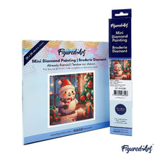Afbeelding in Gallery-weergave laden, Mini Diamond Painting 25x25 cm - Blije Sneeuwpop in de Kamer