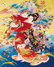 Afbeelding in Gallery-weergave laden, Diamond Painting - Japanse vrouw in traditionele kleding