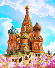 Afbeelding in Gallery-weergave laden, Diamond Painting - St Basil Kathedraal 40x50cm reeds ingelijst