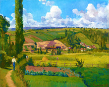 Afbeelding in Gallery-weergave laden, Diamond Painting - Landschap bij Les Pâtis - Camille Pissarro