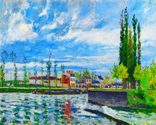Afbeelding in Gallery-weergave laden, Diamond Painting - De sluis van Pontoise - Camille Pissarro