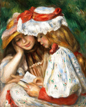 Afbeelding in Gallery-weergave laden, Kruissteek borduren - Jonge meisjes lezen - Renoir