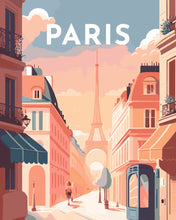 Afbeelding in Gallery-weergave laden, Schilderen op Nummer - Reisposter Parijs