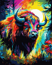 Afbeelding in Gallery-weergave laden, Schilderen op Nummer - Kleurrijke Abstracte Bison