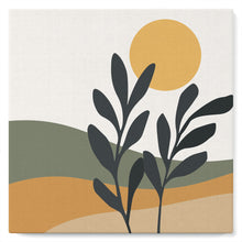 Afbeelding in Gallery-weergave laden, Mini Peinture par Numéros petit format 20x20cm avec cadre Paysage et Plante