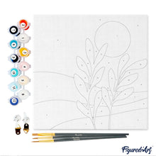 Afbeelding in Gallery-weergave laden, Mini Schilderen op Nummer met Frame - Landschap en planten