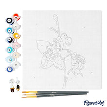 Afbeelding in Gallery-weergave laden, Mini Schilderen op Nummer met Frame - Orchidee