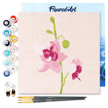 Afbeelding in Gallery-weergave laden, Mini Schilderen op Nummer met Frame - Orchidee