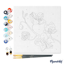 Afbeelding in Gallery-weergave laden, Mini Schilderen op Nummer met Frame - Orchideeëntak