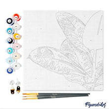 Afbeelding in Gallery-weergave laden, Mini Schilderen op Nummer met Frame - Rubberplant