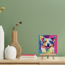 Afbeelding in Gallery-weergave laden, Mini Schilderen op Nummer met Frame - Honden Abstracte Pop-Art