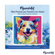 Afbeelding in Gallery-weergave laden, Mini Schilderen op Nummer met Frame - Honden Abstracte Pop-Art