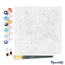 Afbeelding in Gallery-weergave laden, Mini Schilderen op Nummer met Frame - Honden Abstracte Pop-Art