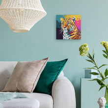 Afbeelding in Gallery-weergave laden, Mini Schilderen op Nummer met Frame - Luipaard Abstracte Pop-Art