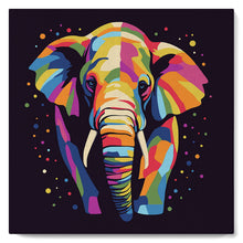 Afbeelding in Gallery-weergave laden, Mini Schilderen op Nummer met Frame - Olifant Abstracte Pop-Art