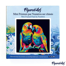 Afbeelding in Gallery-weergave laden, Mini Schilderen op Nummer met Frame - Papegaaien Abstracte Pop-Art