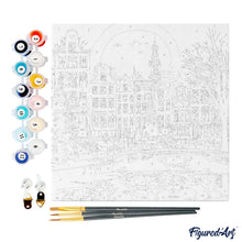 Afbeelding in Gallery-weergave laden, Mini Schilderen op Nummer met Frame - Kerst in Amsterdam