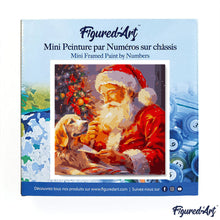 Afbeelding in Gallery-weergave laden, Mini Schilderen op Nummer met Frame - Kerstman en een Hond