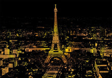 Afbeelding in Gallery-weergave laden, Scratch Painting - Panorama Eiffeltoren
