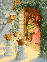 Afbeelding in Gallery-weergave laden, Schilderen op Nummer - Kerst konijnen