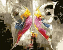 Afbeelding in Gallery-weergave laden, Schilderen op Nummer - Kleurrijke abstracte vlinder