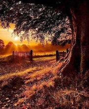 Afbeelding in Gallery-weergave laden, Diamond Painting - Dageraad op het platteland Diamond Painting Landschappen, landschappen