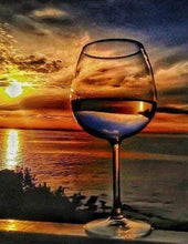 Afbeelding in Gallery-weergave laden, Diamond Painting - Glas en Horizon Zee Diamond Painting Landschappen, landschappen