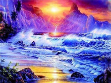 Afbeelding in Gallery-weergave laden, Diamond Painting - Grote golven Diamond Painting Landschappen, landschappen