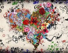 Afbeelding in Gallery-weergave laden, Diamond Painting - Hart Graffiti Diamond Painting Landschappen, landschappen