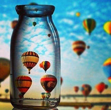 Afbeelding in Gallery-weergave laden, Diamond Painting - Luchtballon en vaas Diamond Painting Landschappen, landschappen