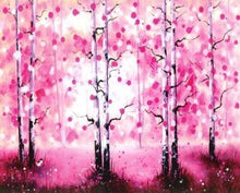 Afbeelding in Gallery-weergave laden, Diamond Painting - Bladloze bomen Diamond Painting Landschappen, landschappen, bomen