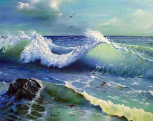 Afbeelding in Gallery-weergave laden, Diamond Painting - Oceaangolven Diamond Painting Landschappen, landschappen