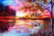 Afbeelding in Gallery-weergave laden, Diamond Painting - Vredig meer Diamond Painting Landschappen, landschappen