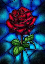 Afbeelding in Gallery-weergave laden, Diamond Painting - Roze Mozaïek Diamond Painting Bloemen, bloemen