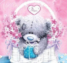Afbeelding in Gallery-weergave laden, Diamond Painting - Teddy in zijn mand Diamond Painting Romantiek, romantiek