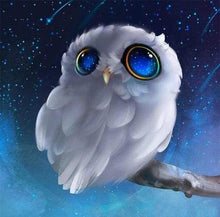 Afbeelding in Gallery-weergave laden, Diamond Painting - Witte uil op een tak dieren, Diamond Painting Dieren, uilen