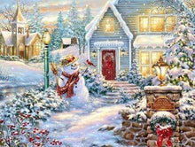 Afbeelding in Gallery-weergave laden, Diamond Painting - Winterlandschap Diamond Painting Landschappen, landschappen, winter